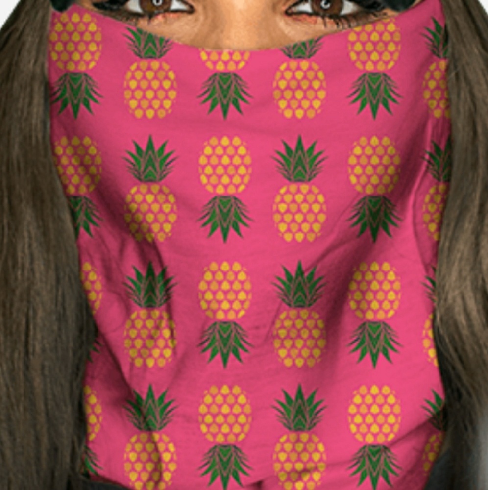 SA Company pink pineapple face shield